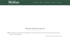 Desktop Screenshot of mullancontracting.com